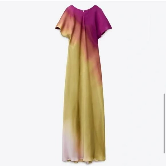 ZARA TIE DYE PRINTED DRESS - Picture 4 of 9